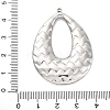 304 Stainless Steel Pendants STAS-P386-04P-C-3