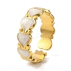 304 Stainless Steel Enamel Open Cuff Rings for Women RJEW-F166-19G-02-1