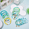 15Pcs Polymer Clay Heishi Beads Stretch Bracelets Sets BJEW-TA00679-5