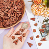 200Pcs 2 Styles Wood Buttons FIND-GO0001-91-3