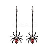 Halloween Alloy Rhinestone Dangle Earrings FS-WG03594-08-1