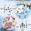 10Pcs 2 Styles Tibetan Style Alloy Pendant Decorations HJEW-CJ0001-17-2