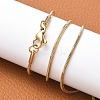 304 Stainless Steel Snake Chain Necklaces NJEW-A288D-1.2A-G-4