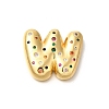 Brass Cubic Zirconia Pendants KK-M295-13G-W-1