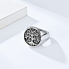 Retro Stainless Steel Tree of Life Finger Ring FIND-PW0020-06E-AS-2