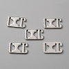 Zinc Alloy Ribbon Crimp Ends DIY-WH0430-053P-1