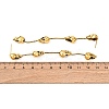Halloween Tibetan Style Alloy Skull Tassel Stud Earrings EJEW-P328-01AG-3