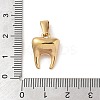 PVD Vacuum Plating 304 Stainless Steel Pendants X-STAS-R232-02G-3