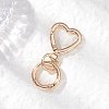 Zinc Alloy Heart Swivel Hook Clasps KEYC-JKC01441-2