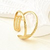304 Stainless Steel Adjustable Open Cuff Rings for Women RJEW-U062-01A-G-3