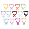 Spray Painted Eco-Friendly Alloy Swivel Snap Hook Clasps PALLOY-T090-07-NR-1