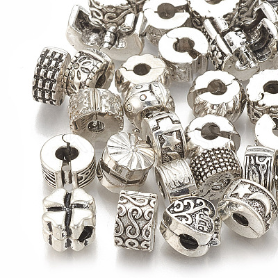 Alloy European Clasps X-PDLC-S001-10-1