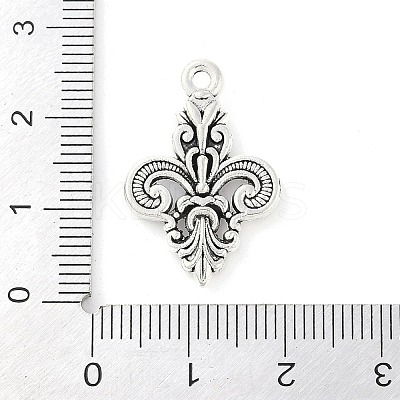 Tibetan Style Alloy Flower Pendants X-TIBEP-S291-22-RS-1