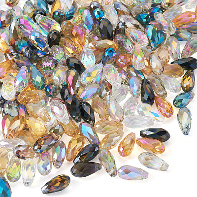 200Pcs 10 Colors Electroplate Glass Beads Strands EGLA-CD0001-11-1