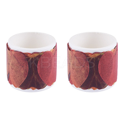 Autumn Leaf Paper Tape Stickers for Card Making DIY-TAC0032-23H-1