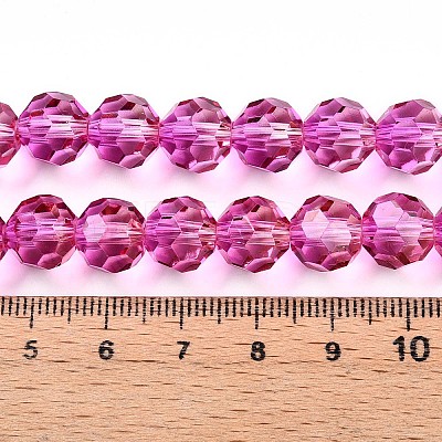 Baking Paint Transparent Glass Beads X1-DGLA-A035-T10mm-A03-1