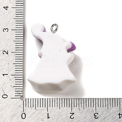 Opaque Resin Pendants RESI-K020-03J-1