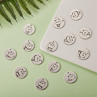 18Pcs 9 Style Stainless Steel Pendant STAS-SZ0002-11-1
