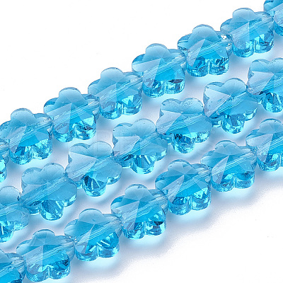 Transparent Glass Beads X-GLAA-Q066-10mm-C18-1