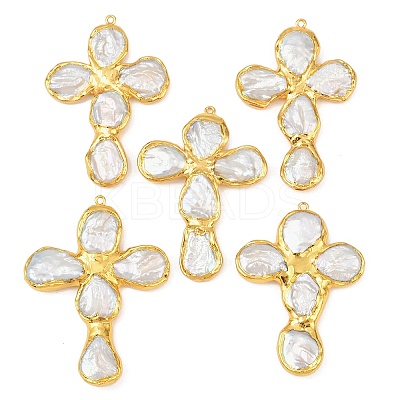 Natura Keshi Pearl Big Pendants KK-H516-26G-1