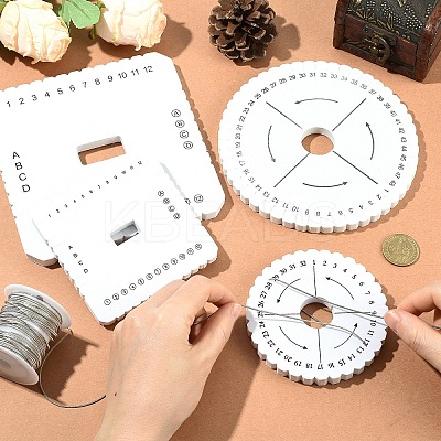 4Pcs 4 Styles EVA Braiding Disc Disk TOOL-YW0001-84-1