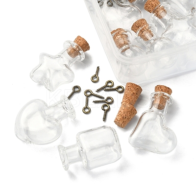 DIY Wishing Bottle Pendant Decoration Making Kit DIY-FS0004-97-1