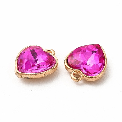 Faceted Glass Rhinestone Pendants GLAA-I051-B20-1