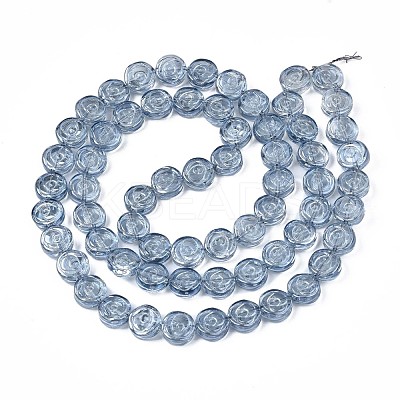 Electroplate Glass Beads Strand EGLA-S188-19-A01-1