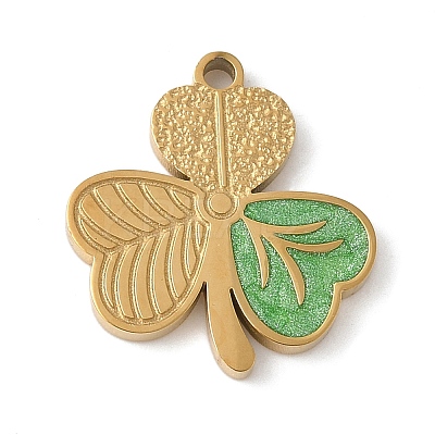 304 Stainless Steel Enamel Pendants STAS-K312-02A-G-1