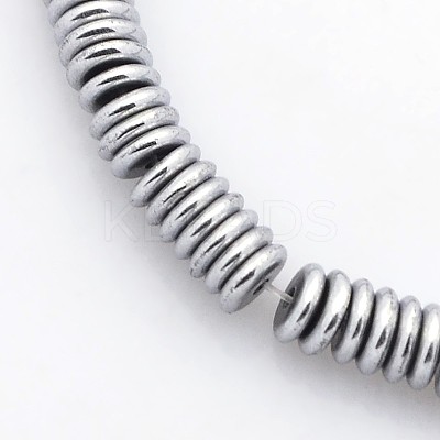 Electroplate Non-magnetic Synthetic Hematite Beads Strands G-J216F-08-1