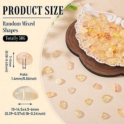 50G Transparent Acrylic Beads TACR-TA0001-62E-1