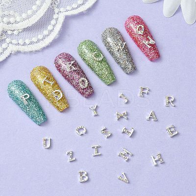 26 Letter Alloy Cabochons MRMJ-R129-97D-1