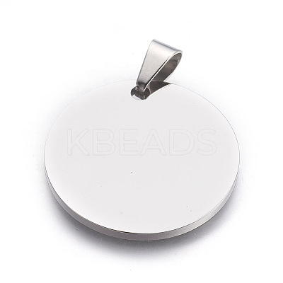 Tarnish Resistant 304 Stainless Steel Stamping Blank Tag Pendants LS-STAS-L218-03P-1