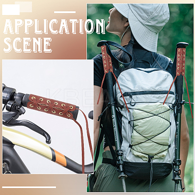 Imitation Leather Road Cycling Bicycle Handlebar Cover Grips AJEW-WH20018-101A-1