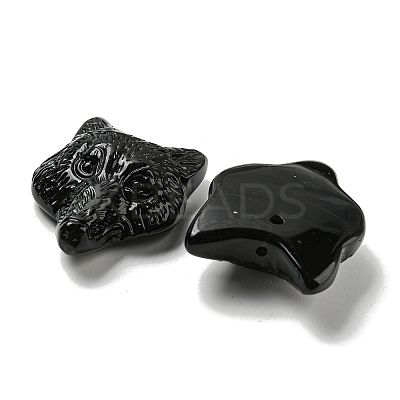 Natural Obsidian Pendants G-M417-07F-1