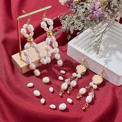 4Strands 2 Styles Natural Cultured Freshwater Pearl Beads Strands PEAR-NB0001-64-1
