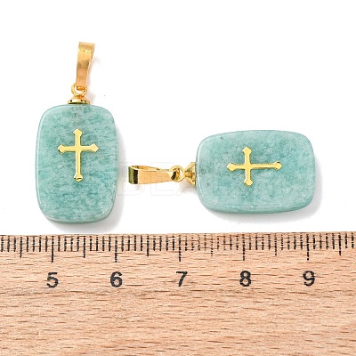 Natural Amazonite Pendants G-G461-06G-07-1