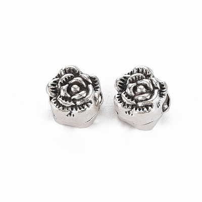 Tibetan Style Alloy European Beads TIBEB-N007-006-1