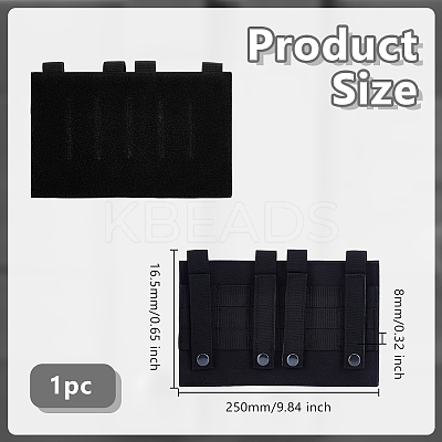 Oxford Cloth Tactical Adhesive Hook and Loop Panels AJEW-WH0816-483C-1
