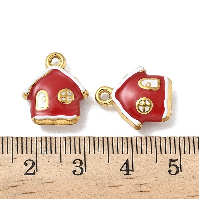 304 Stainless Steel Enamel Pendants STAS-L300-012G-10-1