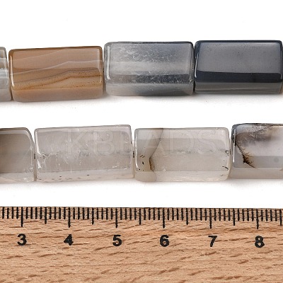 Natural Agate Beads Strands G-F820-G01-01-1