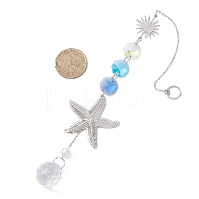 Glass Hanging Suncatchers HJEW-JM04579-01-1