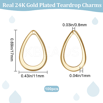 100Pcs 304 Stainless Steel Open Pendants STAS-BBC0002-55-1