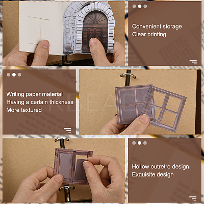 5 Sets 5 Styles Windows Themes Paper Stickers DIY-SP0005-60-1