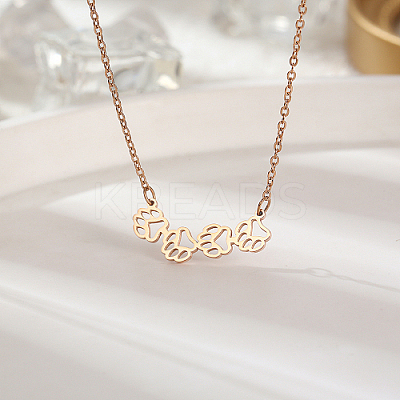 304 Stainless Steel Pendant Necklace TR0656-1-1
