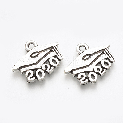 Tibetan Style Alloy Pendants TIBE-T010-28AS-RS-1