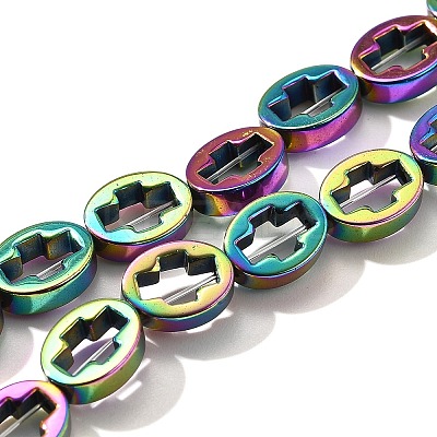 Electroplated Synthetic Non-magnetic Hematite Beads Strands G-L613-Z01-01-1