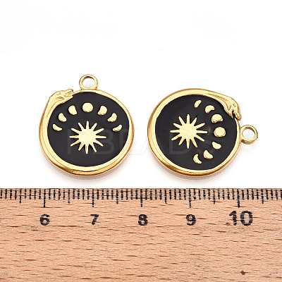 304 Stainless Steel Pendants Ion Plating(IP) X-STAS-N108-23B-G-1