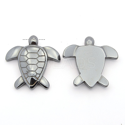 Non-magnetic Synthetic Hematite Pendants G-N0050-08-1