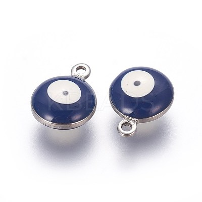 304 Stainless Steel Enamel Charms LS-STAS-O123-C-06P-1